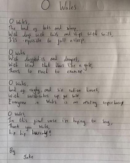 Jake's O Wales Poem